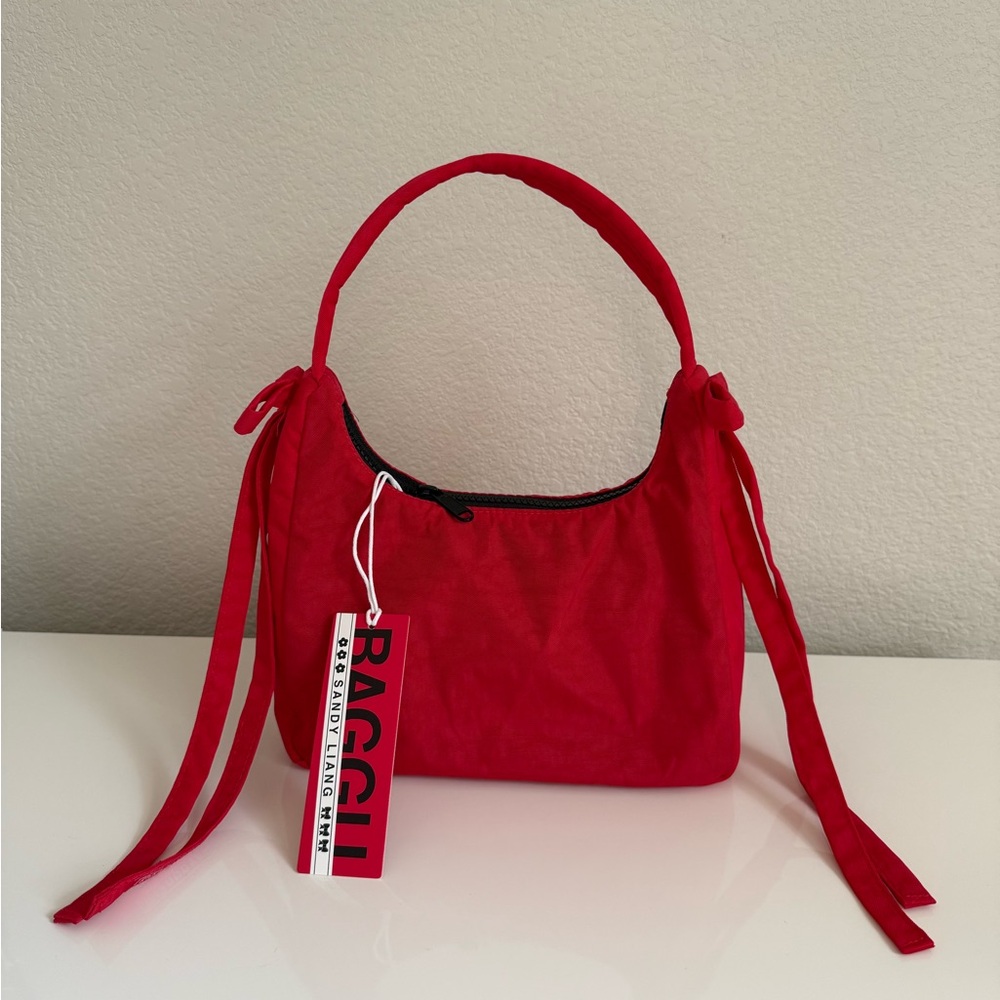 NWT Baggu Sandy Liang Mini Bow Bag Candy Apple